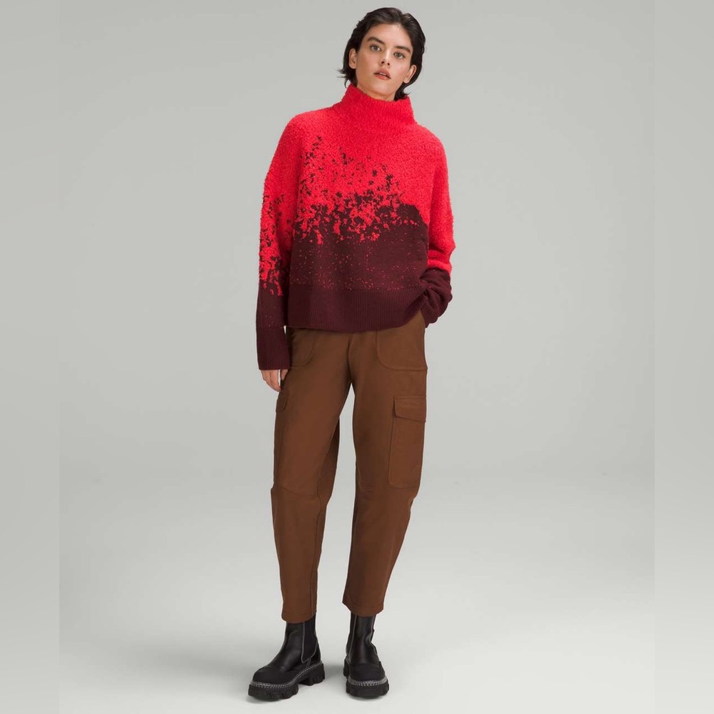 Lululemon Sweater Women’s Size 2 Chunky Oversized Ombre - Picture 3 of 6